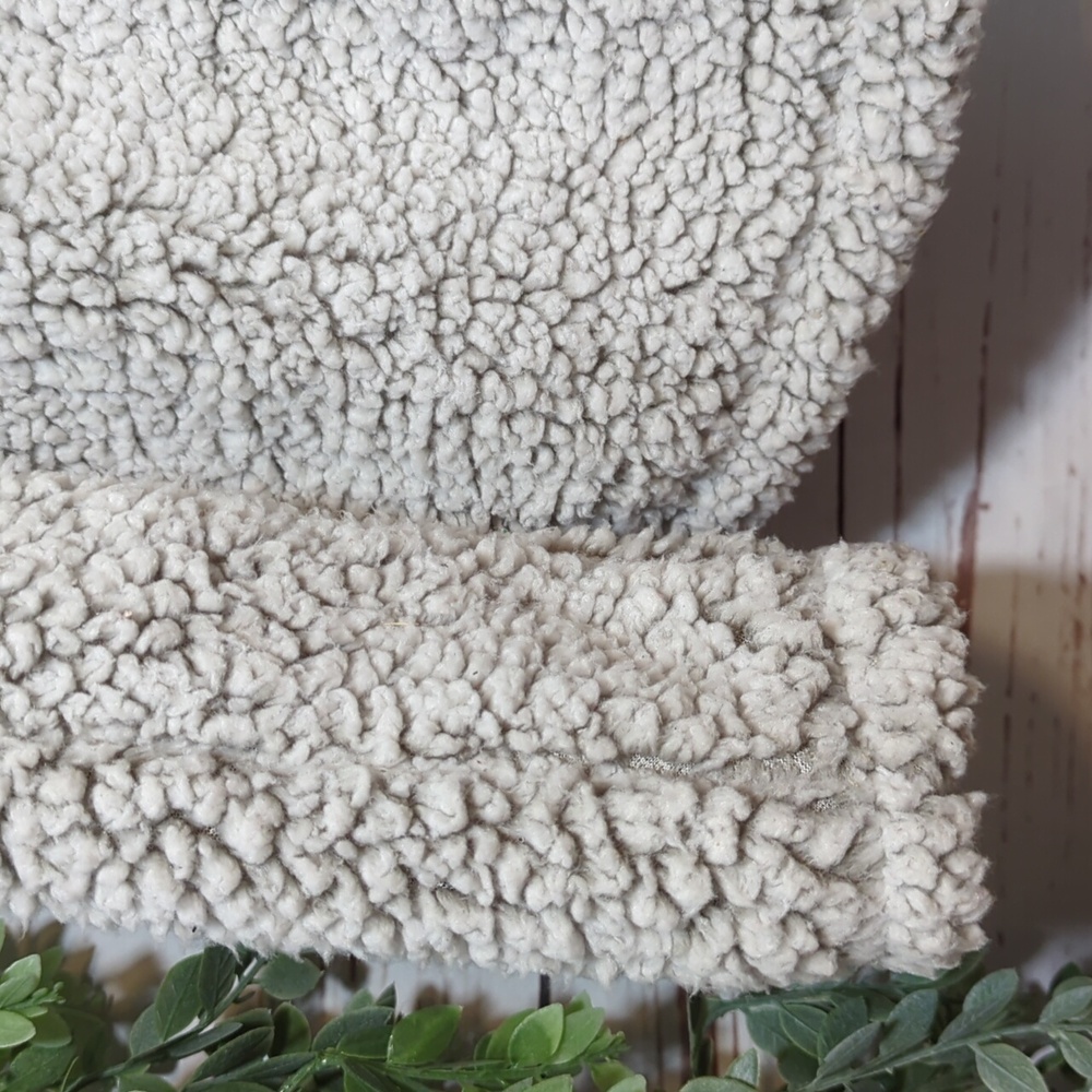 Thread and Supply Wubby Fleece Quarter Zip Soft Fuzzy Faux Fur Cozy Pullover Lar - Picture 13 of 16